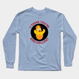 I Think You're Eggcellent | Egg Pun Long Sleeve T-Shirt